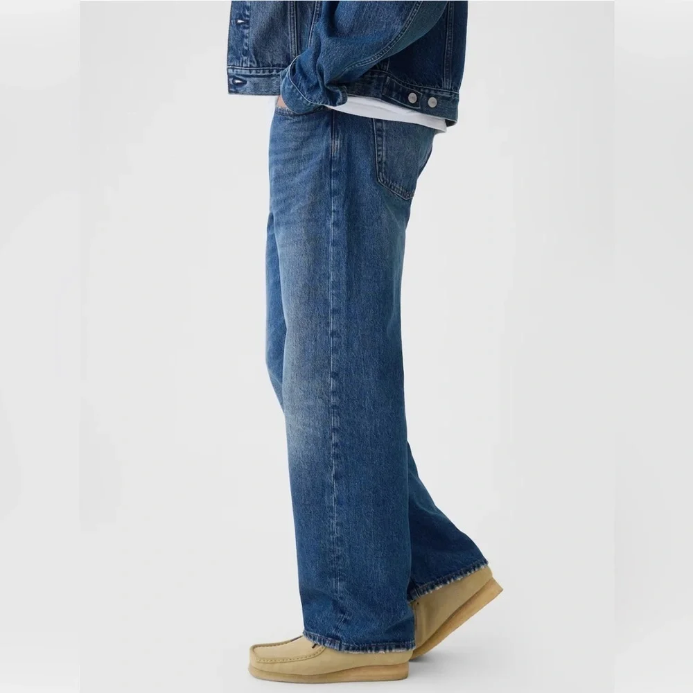 Gap Bettermade Organic Cotton '90s Loose Denim Jeans, Dark Wash, Size 32/30, NWT